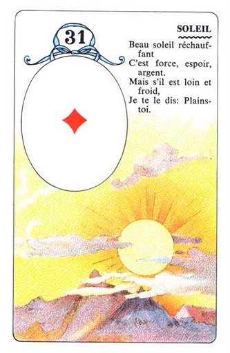 Lenormand Fortune Telling Cards (Lenormand Carta Mundi)