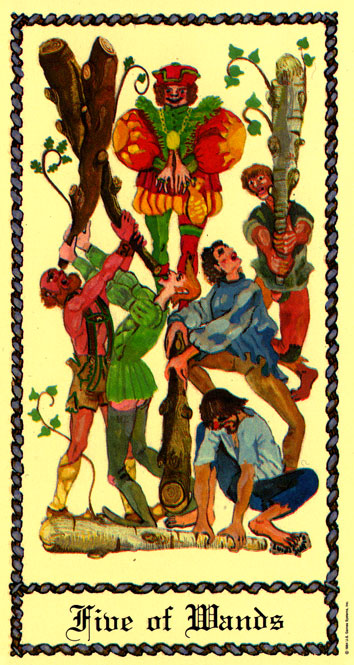 Medieval scapini tarot