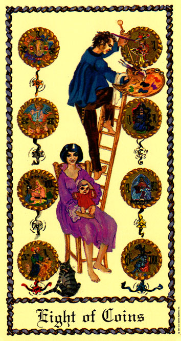 Medieval scapini tarot