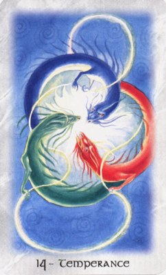 Celtic dragon tarot