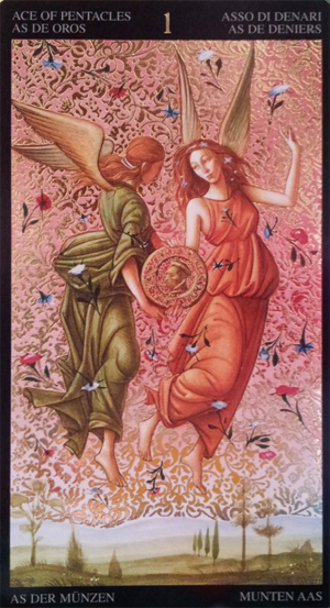 Golden Botticelli tarot