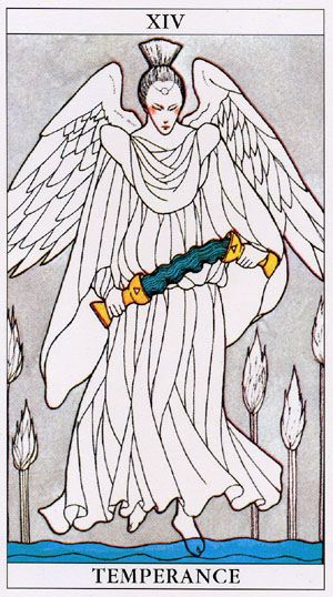 XIV. Temperance - Fenestra Tarot by Chatriya Hemharnvibul