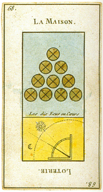 Etteilla Tarots - Grand Etteilla (Grimaud, 1910, type I)