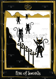 Golden Black Cat Tarot