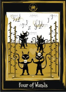 Golden Black Cat Tarot