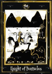 Golden Black Cat Tarot