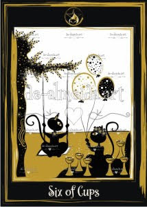 Golden Black Cat Tarot