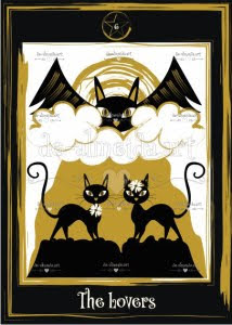 Golden Black Cat Tarot