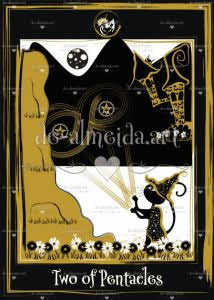 Golden Black Cat Tarot