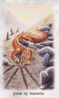 Celtic dragon tarot