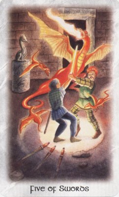 Celtic dragon tarot