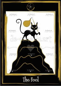 Golden Black Cat Tarot