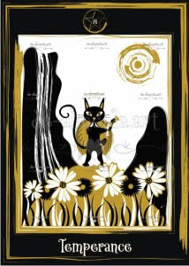 Golden Black Cat Tarot