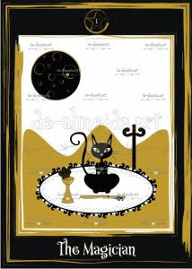 Golden Black Cat Tarot