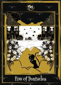 Golden Black Cat Tarot