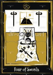 Golden Black Cat Tarot