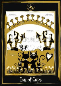 Golden Black Cat Tarot