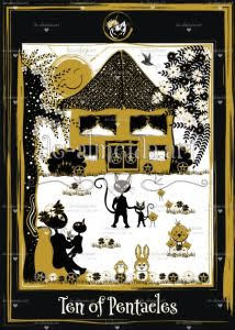 Golden Black Cat Tarot