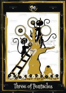 Golden Black Cat Tarot