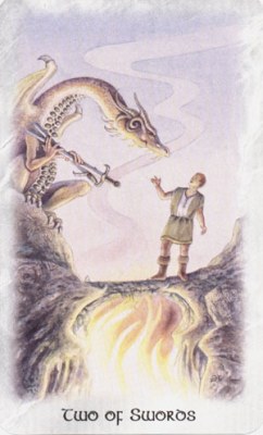 Celtic dragon tarot