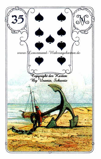 Lenormand Blue Owl (Blaue Eule)