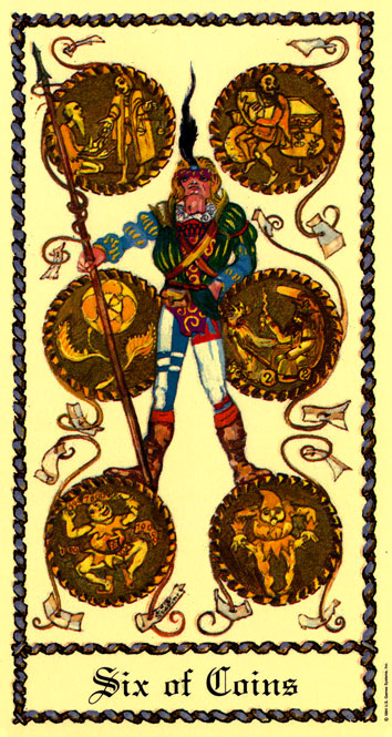 Medieval scapini tarot