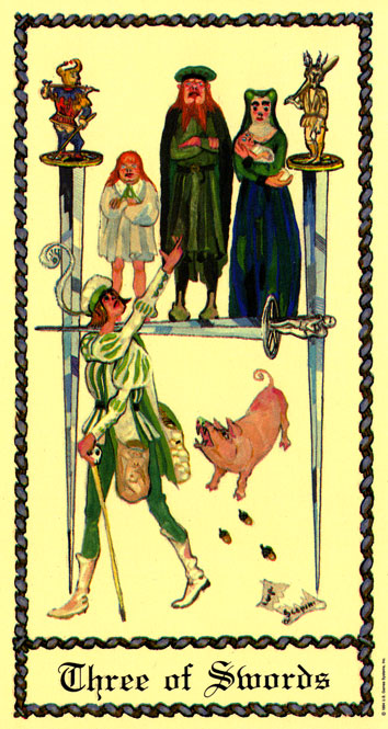 Medieval scapini tarot