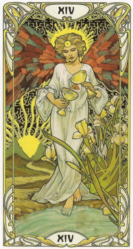 Золотое Таро Уэйт Арт-Нуво (Golden Art Nouveau Tarot)