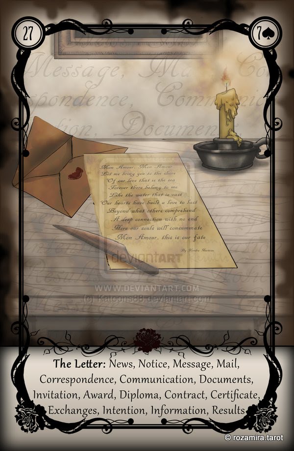 Lenormand UTRL - Under the Roses Lenormand by Kendra Hurteau, Katrina Hill