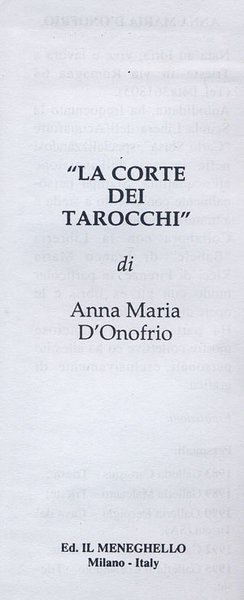 Anna Maria d'Onofrio Tarot - Lа Corte dei Tarocchi