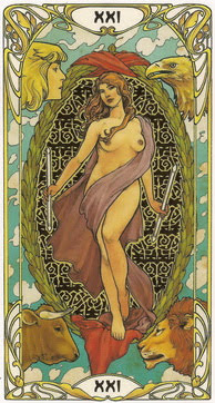 Золотое Таро Уэйт Арт-Нуво (Golden Art Nouveau Tarot)