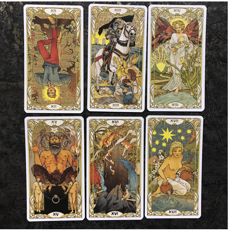 Золотое Таро Уэйт Арт-Нуво (Golden Art Nouveau Tarot)