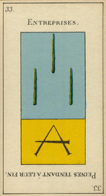 Etteilla Tarots - Grand Etteilla (Grimaud, 1910, type I)