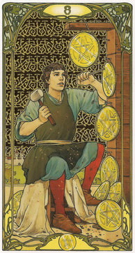 Золотое Таро Уэйт Арт-Нуво (Golden Art Nouveau Tarot)