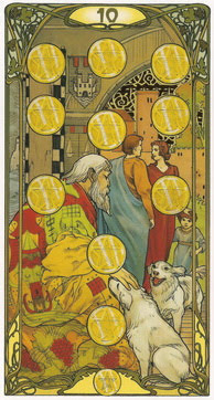 Золотое Таро Уэйт Арт-Нуво (Golden Art Nouveau Tarot)