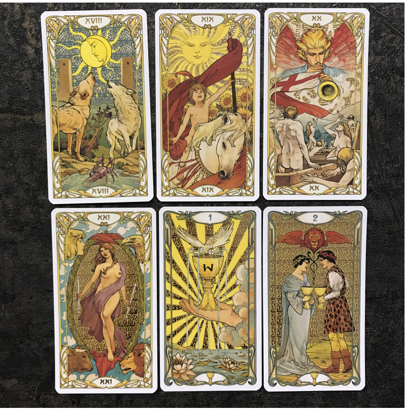 Золотое Таро Уэйт Арт-Нуво (Golden Art Nouveau Tarot)