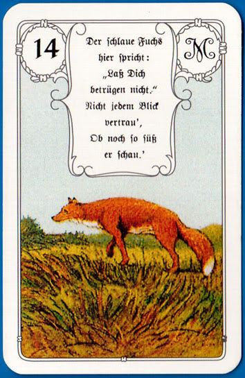Lenormand Red Owl (Rote Eule)