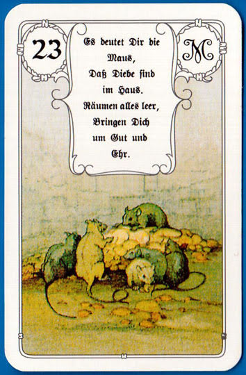 Lenormand Red Owl (Rote Eule)