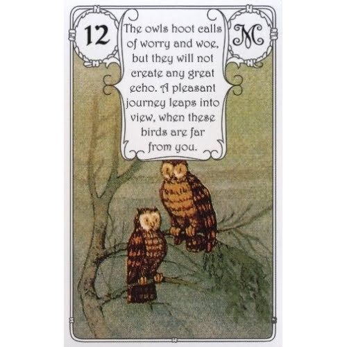 Lenormand Red Owl (с англ.стихами)
