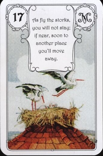 Lenormand Red Owl (с англ.стихами)