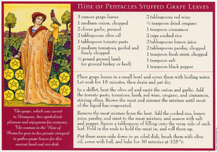 Epicurean Tarot Recipe