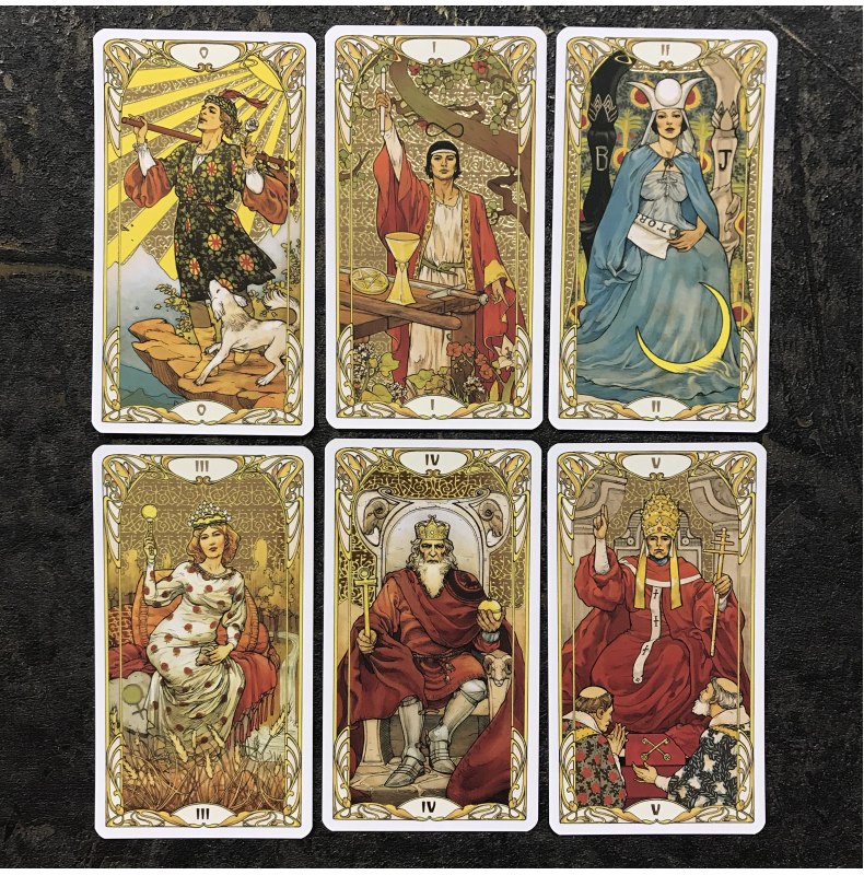 Золотое Таро Уэйт Арт-Нуво (Golden Art Nouveau Tarot)