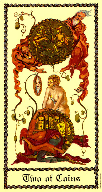 Medieval scapini tarot