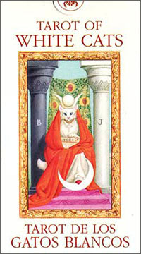 Mini Tarot White Cats